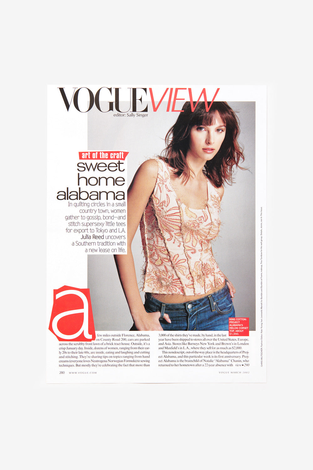 Vogue and Julia Reed, 2002
